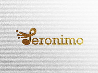 Logo Name: Jeronimo business logo clean flat iralogodesign laxary logo design minimal modern typographylogo