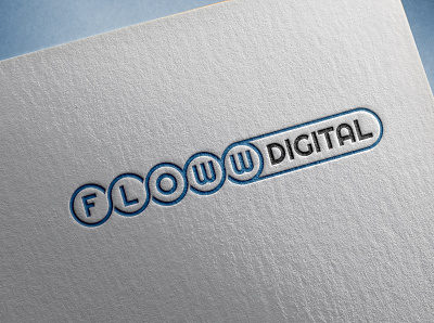 Logo Name: Floww Digital flat flatlogo iralogodesign logo design minimal modern logodesign