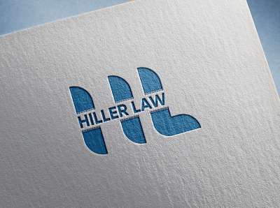 Logo Name: Hiller Law clean flat iralogodesgin logo design minimal