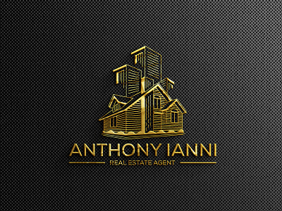 Logo Name: Anthony Ianni Real Estate Agent flat iralogodesign logo design minimal modern typography