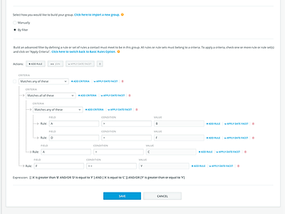 Advanced Group Filter