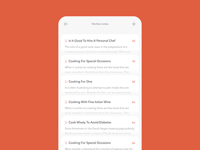 Notes app