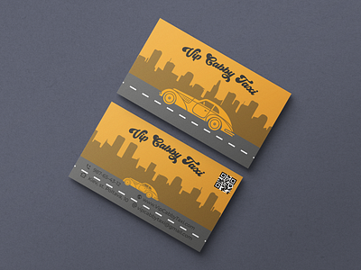 Business card for taxi service adobe illustrator branding business card businesscard design graphic design illustration logo retro retro style taxi typography vector vintage