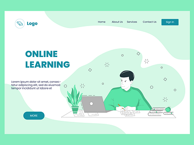 Illustration for online education website.