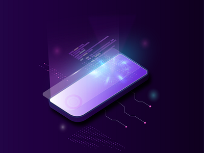 Isometric Phone design graphic design illustration isometry mobile technologies telephone ui vector