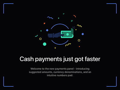 Cash payments panel