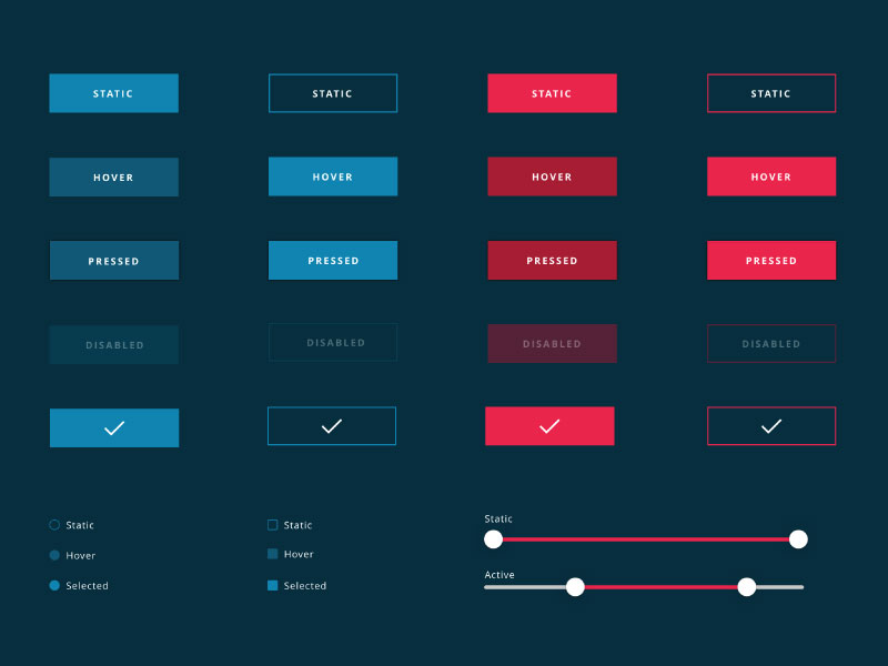 Component Library by Grace Hartman on Dribbble