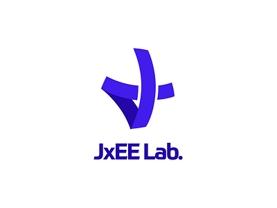 Logo for JxEE Lab. - a software company flat jxee jxee lab logo logo design ribbon software