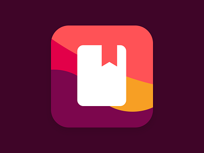 Daily UI #005 — App Icon 005 100 app book bookmark challenge daily dailyui icon logo ui