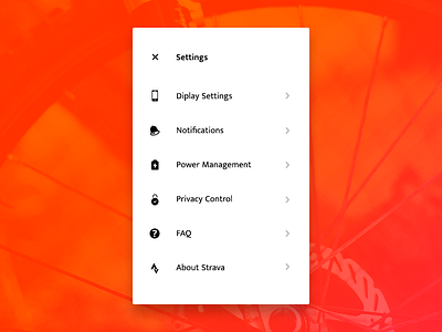 Daily UI #007 — Settings