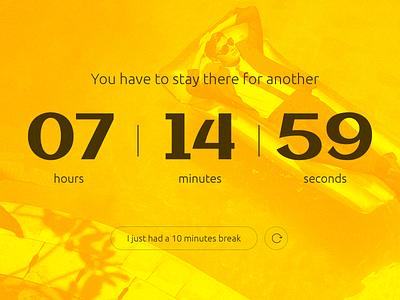 Daily UI #014 — Countdown Timer Work Hours