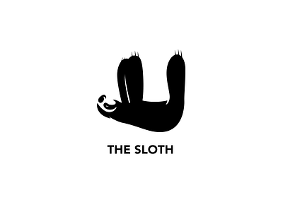 This is just a sloth animal dribbble logo sloth