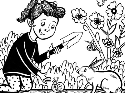 Dig A Hole rabbit kids comics