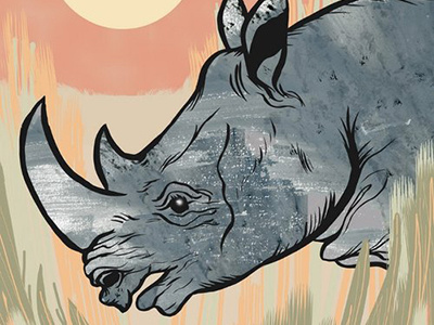 Rhinos Forever, detail conservation rhino wildlife