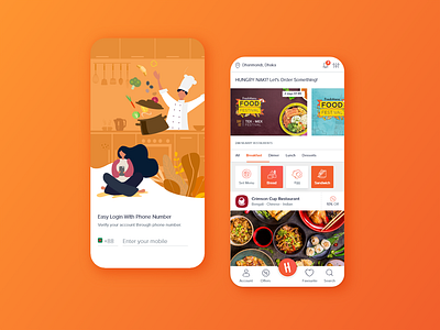 HungryNaki - Popular Food delivery app appdesign delivery food