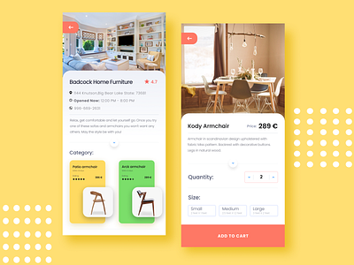 Home Furniture iOS App 2019 chair clean concept design ecommerce ecommerce shop furniture furniture app ios app ui ux