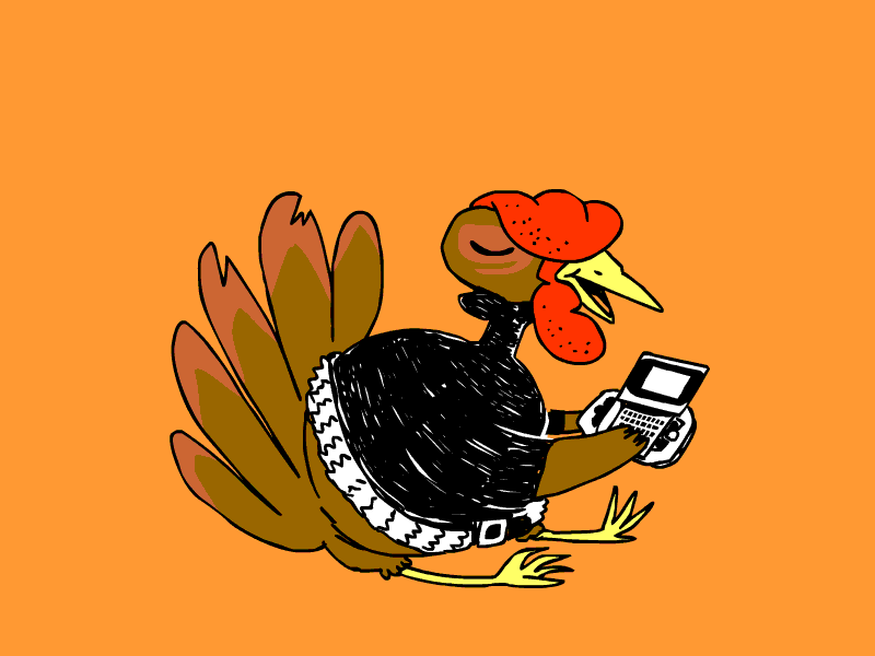 Emo Turkey animate cc emo turkey sidekick phone thanksgiving turkey