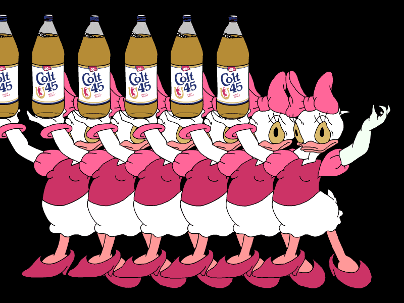 Daisy animation colt 45 daisy daisy duck gif malt liquor