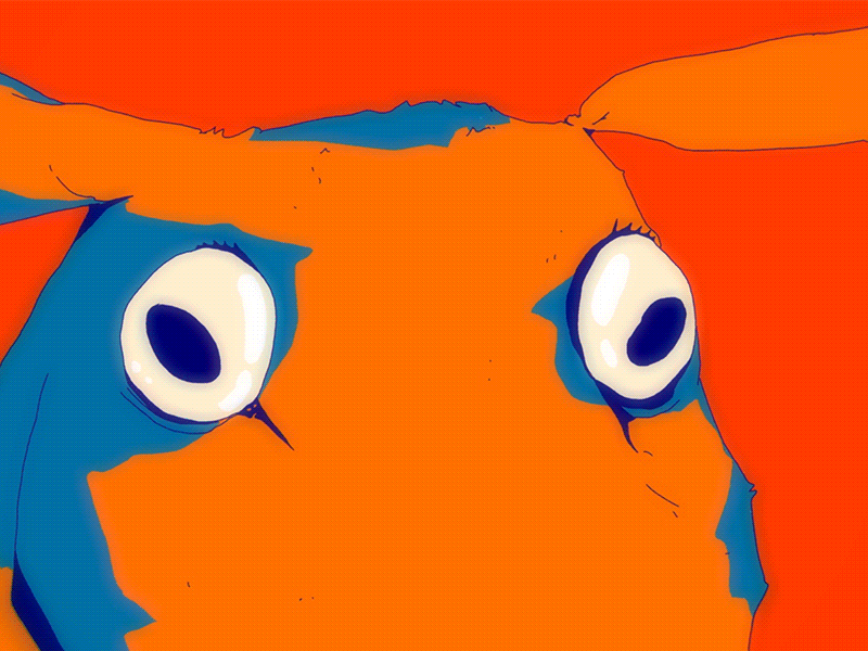 Deer in the Headlights 2d animation animation car wreck cel animation deer deer in the headlights gif hand drawn hand drawn animation loop