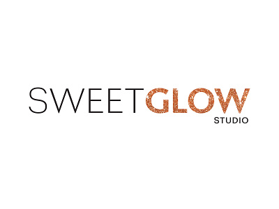 SweetGlow Studio logo design brand identity branding design esthetician logo logo design typogaphy