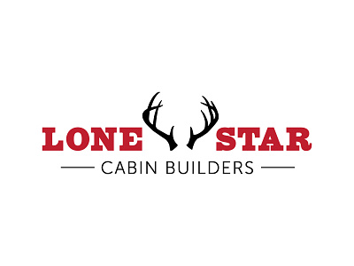 Lone Star Cabin Builders brand identity branding builder builders logo logo design texas