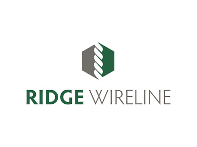 Ridge Wireline logo design brand identity branding logo logo design oil and gas