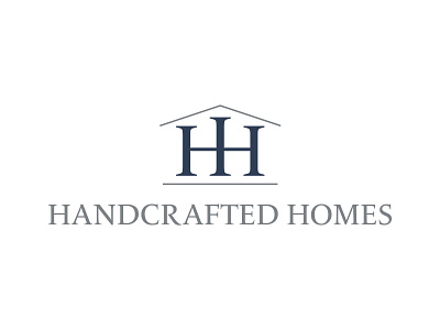 Handcrafted Homes logo design brand identity branding builder homebuilder logo logo design