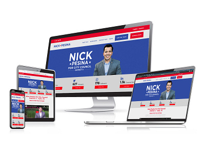 Nick Pesina website politician web design website