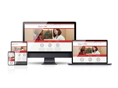 CardiaStream website design medical ui web design website