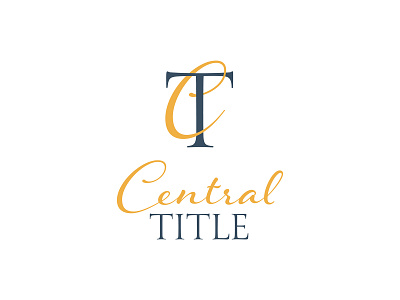 Central Title Logo brand identity branding design logo logo design real estate title agency vector