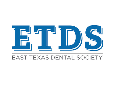 East Texas Dental Society logo brand identity branding dental design logo logo design medical organization vector