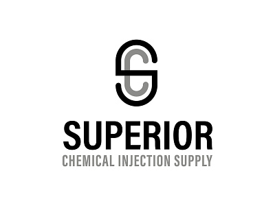 Superior Chemical Injection Supply logo brand identity branding design industrial logo logo design manufacturing oil gas part supply retail vector