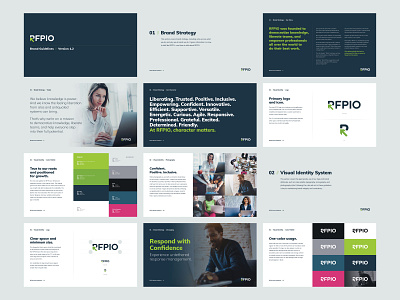 RFPIO Brand Guidelines art direction brand guidelines branding creative direction identity design software company