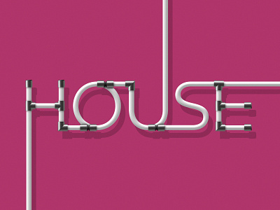 Rehau, On the House Campaign art direction campaign art color digital art house pipes plumbing typography