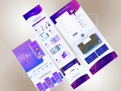 maxproapp-landing page design