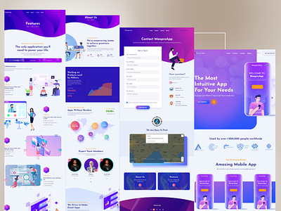 MaxproApp-Landing Page design template