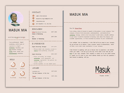 mresume-Personal c/resume design cv modern cv modern resume personal cv personal resume portfolio resume