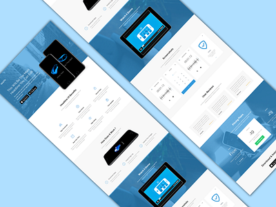 Appify-Single Page html5 Landing Page Web Template mobile landing page design ui