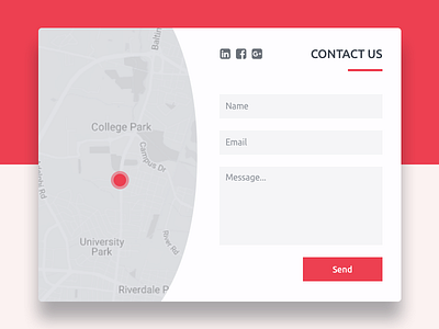 DailyUI 028 - Contact Us contact form daillyui dailyui 028 form