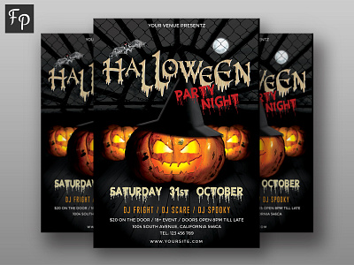 Halloween Flyer psd