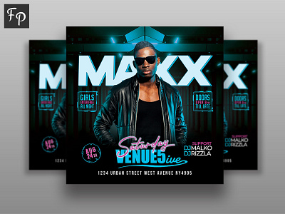 Dj Maxx Flyer club flyers