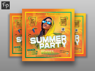 Summer Party Flyer club flyers