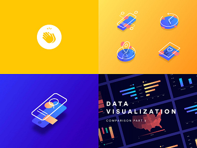 2018 #Top4Shots analytics chart dashboard data data visualization gradients illustration isometric