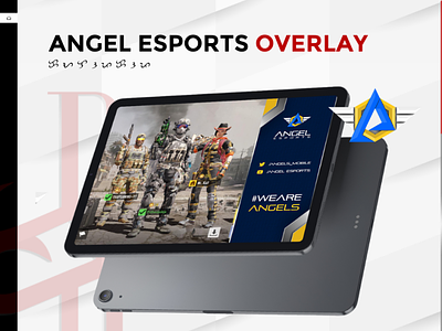 Angel Esports Overlay branding design graphic design