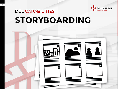 DCL Capabilities - Storyboarding branding design graphic design