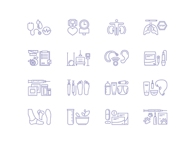 Icon set - pharmacy icons iconset pharmacy vector