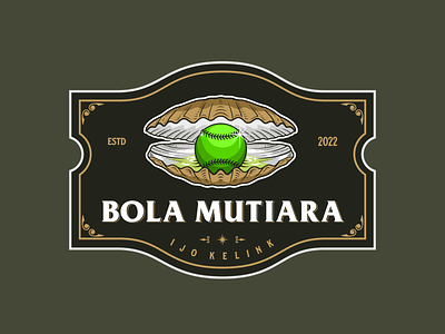 Mutiara Baseball Badge Logo