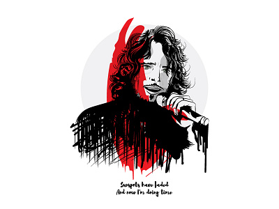 Chris Cornell Tribute art chriscornell illustration rip tribute vector
