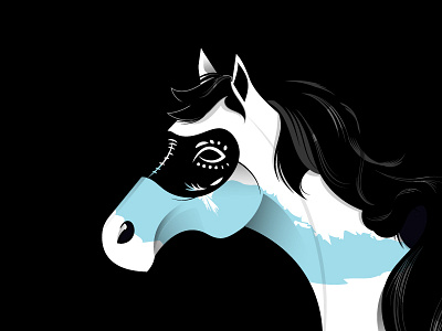 Dreamers art design horse illustration vector