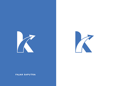 Letter K Paper Plane Logo